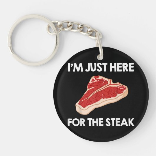 Ik hou van steak cadeau Ribeye House Sleutelhanger (Voorkant)