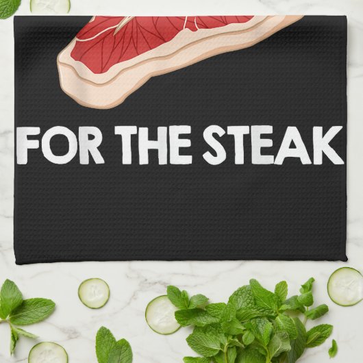 Ik hou van steak cadeau Ribeye House Theedoek (Gevouwen)