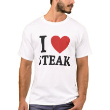 Ik hou van steak – Grappig shirt voor vleesliefheb