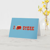 Ik hou van Steak Kaart (Gele Bloem)