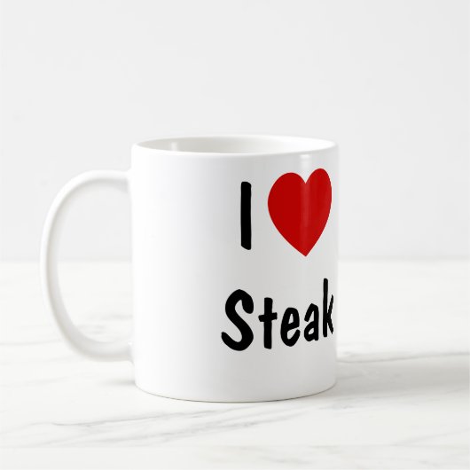Ik hou van Steak Koffiemok (Links)