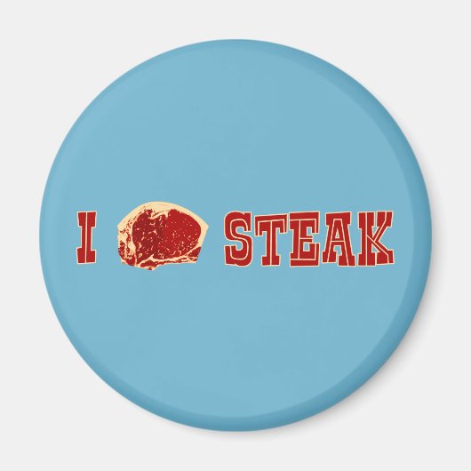 Ik hou van Steak Magneet (Voorkant)