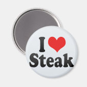 Ik hou van Steak Magneet (Voorkant / Achterkant)
