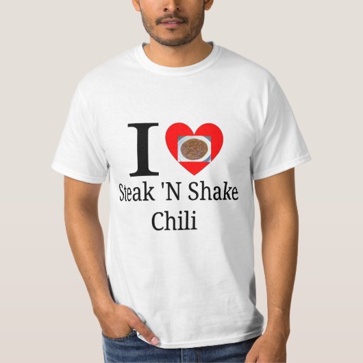 Ik hou van Steak'n Shake Chili T-shirt (Voorkant)