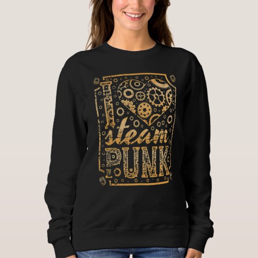 Ik hou van Steampunk Trui (Voorkant)