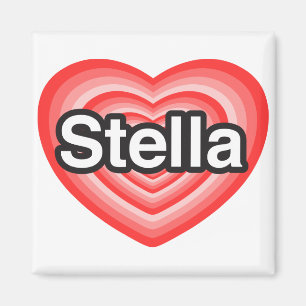 Ik hou van Stella. Ik hou van je Stella. Hart Magneet