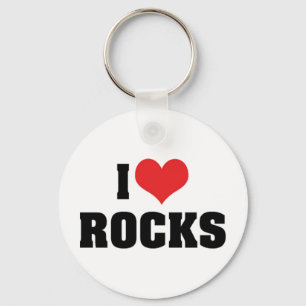 Ik hou van stenen - Rotse Geologie Geoloog Liefheb Sleutelhanger