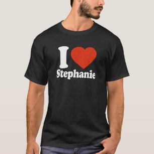 Ik hou van Stephanie I Heart Stephanie Red Heart V T-shirt