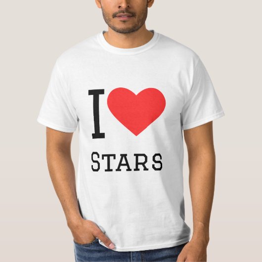 Ik hou van sterren t-shirt (Voorkant)