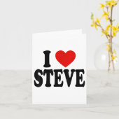 Ik hou van Steve _1 Kaart (Gele Bloem)