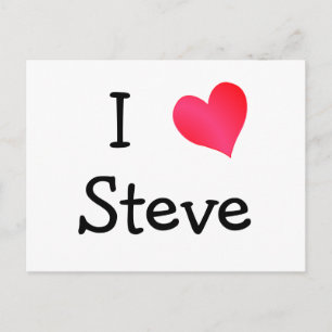 Ik hou van Steve Briefkaart