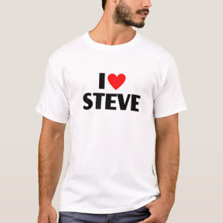 Ik hou van Steve - ik hoor Steve T-shirt