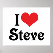 Ik hou van Steve Poster (Voorkant)