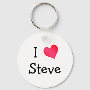 Ik hou van Steve Sleutelhanger