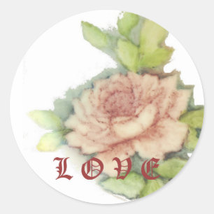 Ik hou van Sticker-Cust. Ronde Sticker