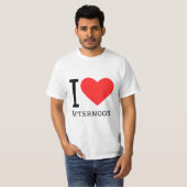 Ik hou van sticker op het middagplein t-shirt (Voorkant volledig)