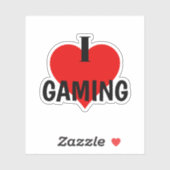 Ik hou van Stickers voor games - Gamer Stickers (Vel)