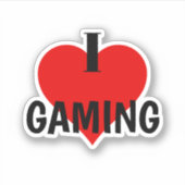 Ik hou van Stickers voor games - Gamer Stickers (Voorkant)