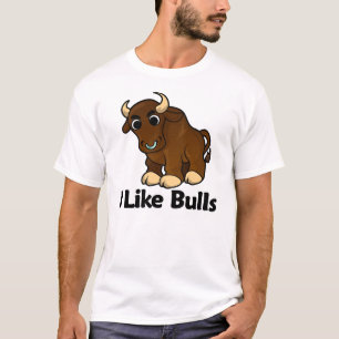 Ik hou van stieren t-shirt