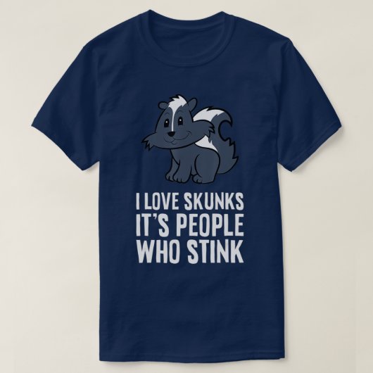 Ik hou van stinkdieren... t-shirt (Design voorkant)