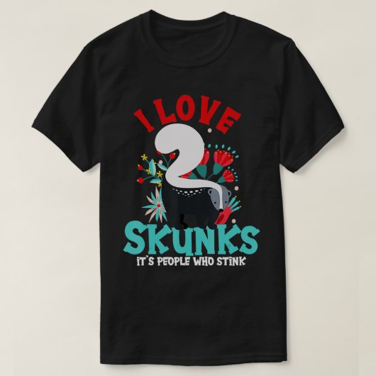 Ik hou van stinkstinkstinkstinkstinkstinkstinkstin t-shirt (Design voorkant)