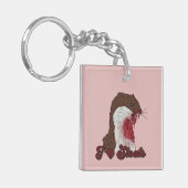 Ik hou van Stoats Sleutelhanger (Voorkant Links)