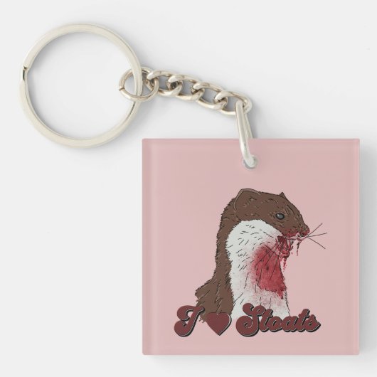 Ik hou van Stoats Sleutelhanger (Voorkant)