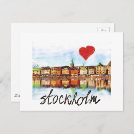 Ik hou van Stockholm Briefkaart (Voorkant / Achterkant)