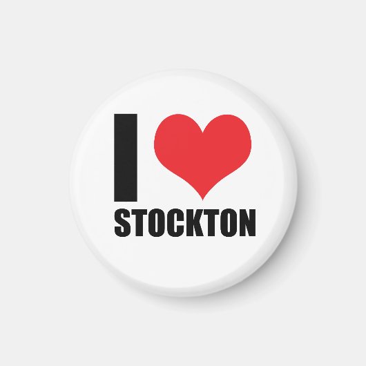 Ik hou van Stockton Magneet (Voorkant)