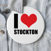 Ik hou van Stockton Ronde Button 6,0 Cm (In situ)