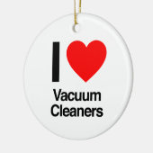 ik hou van stofzuigers keramisch ornament (Links)
