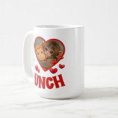 Ik hou van stompen Cute Baby Monkey Punch, schatti Koffiemok (Voorkant links)