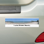 Ik hou van Stoney Beach... Bumpersticker (Op auto)