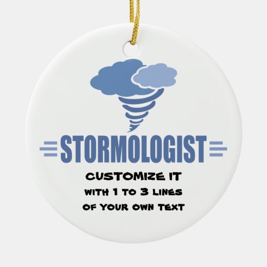 Ik hou van Stormen Keramisch Ornament (Voorkant)