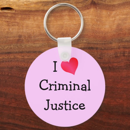 Ik hou van strafrecht sleutelhanger (Voorkant)