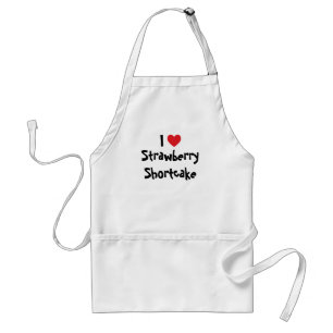 Ik hou van Strawberry Shortcake Standaard Schort