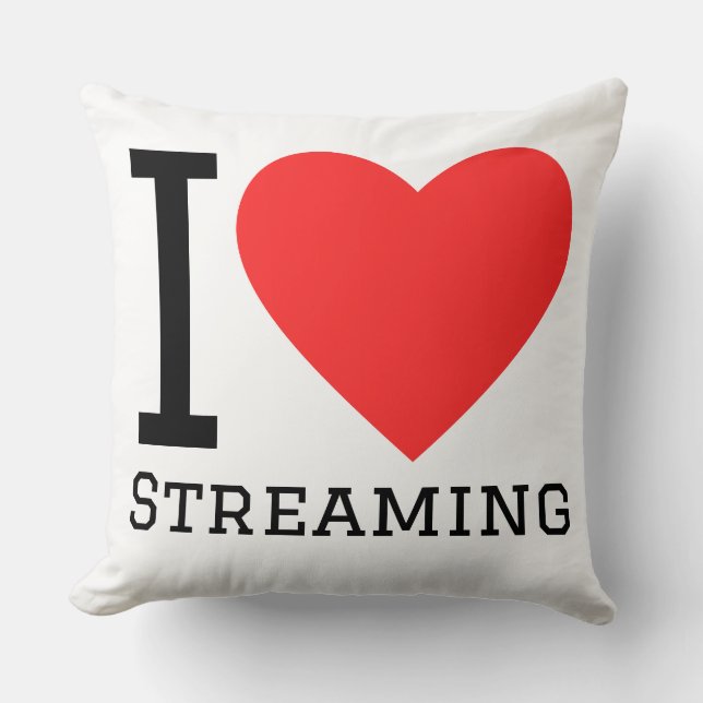 Ik hou van streamen kussen (Voorkant)