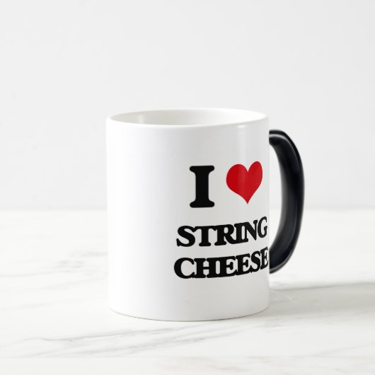 Ik hou van String Cheese Magische Mok (Voorkant rechts)