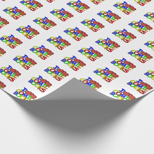 Ik hou van stripboeken cadeaupapier (Hoek)