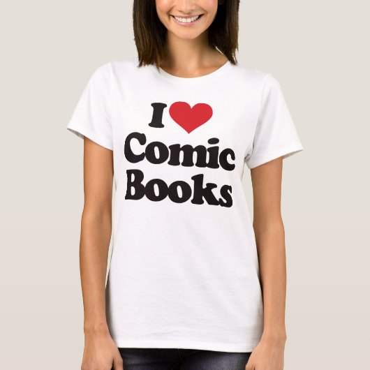 Ik hou van stripboeken t-shirt (Voorkant)