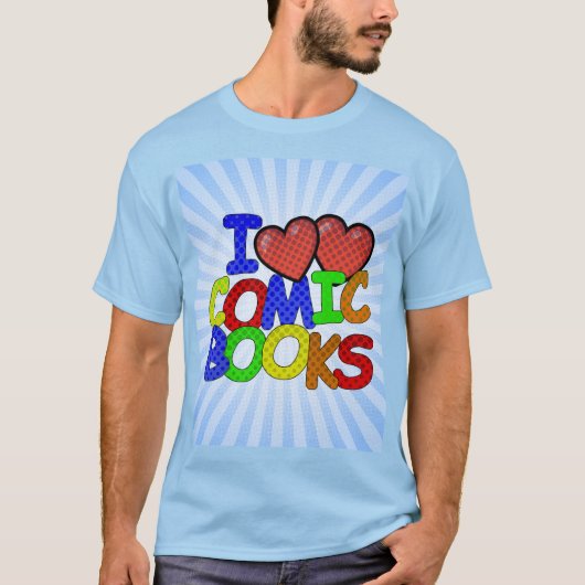 Ik hou van stripboeken t-shirt (Voorkant)