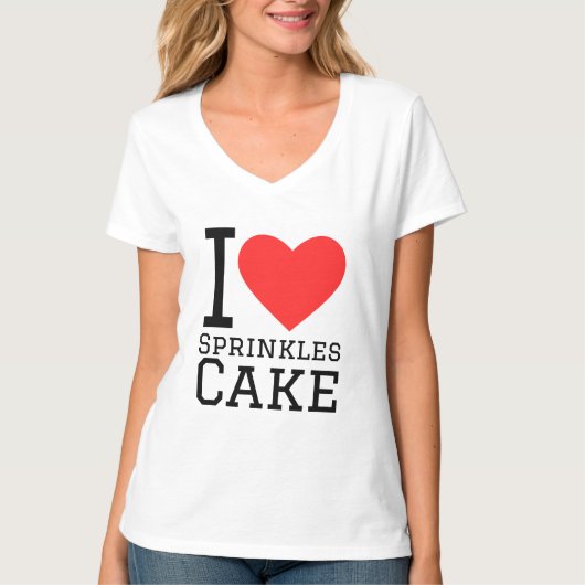 Ik hou van strooicake t-shirt (Voorkant)