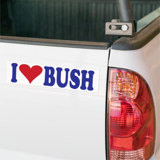 Ik hou van Struik Bumpersticker (Op Truck)