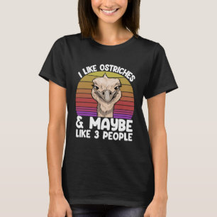 Ik hou van struisvogels Ana kan zijn 3 mensen houd T-shirt