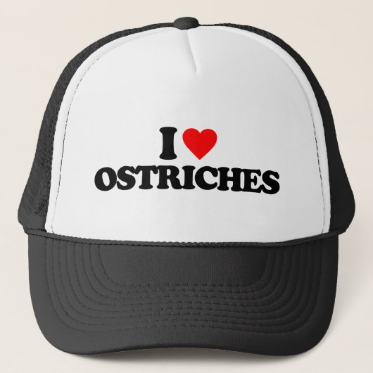 IK HOU VAN STRUISVOGELS TRUCKER PET (Voorkant)