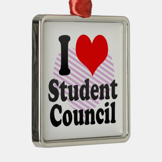 Ik hou van Student Council Metalen Ornament (Rechts)