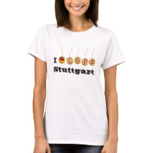 Ik hou van Stuttgart T-shirt voor vrouwen en Manne