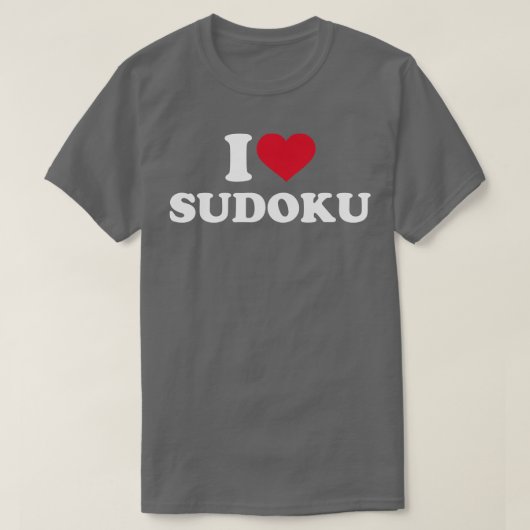 Ik hou van Sudoku T-shirt (Design voorkant)