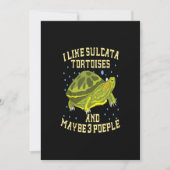 Ik hou van Sulcata-schildpadden en misschien drie Save The Date (Voorkant)