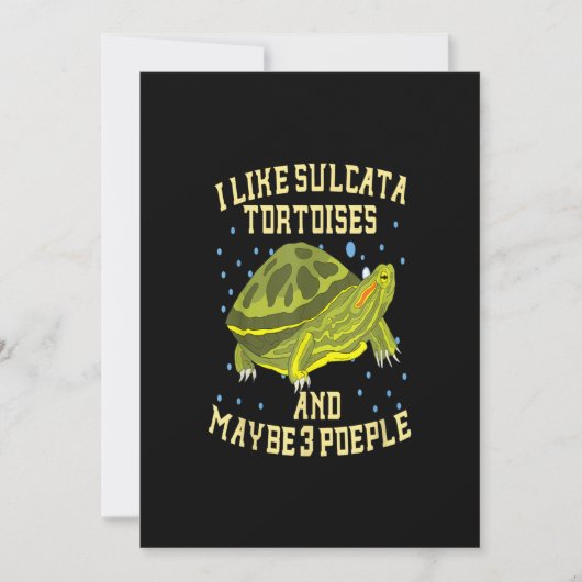 Ik hou van Sulcata-schildpadden en misschien drie Save The Date (Voorkant)